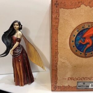 DRAGONSITE *glued wings* Courage Leo Fairy Figurine LTD ED JESSICA GALBRETH RARE